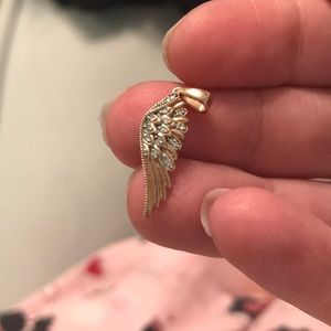 10k Diamond angel wing necklace Ashley Bridget